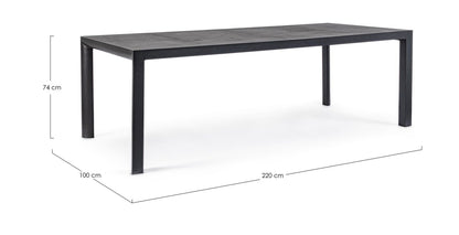 Tavolo in alluminio bianco JX11 MASON - Bizzotto