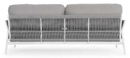 Divano 2 posti in alluminio bianco QS20/GRAPHITE PARDIS - Bizzotto