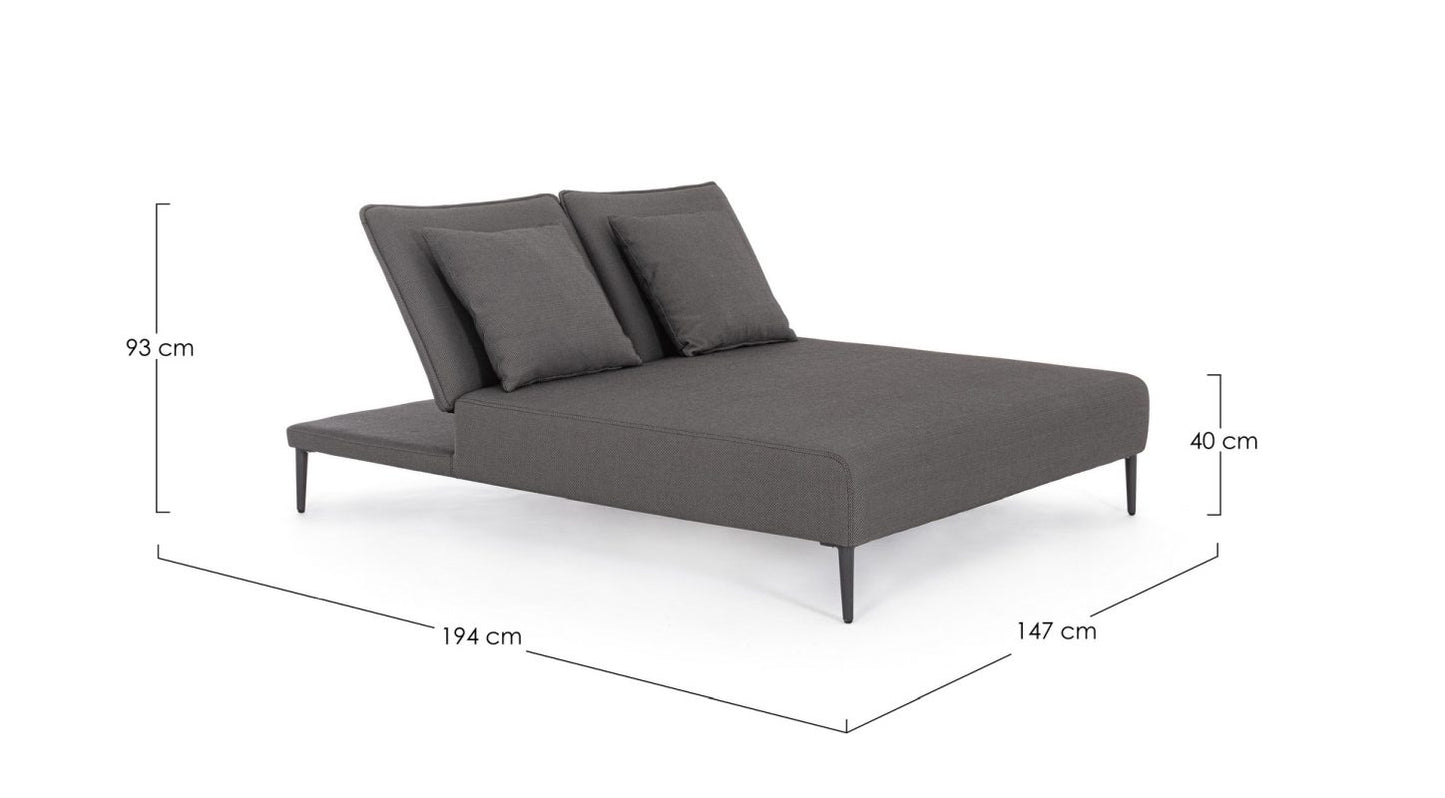 Lettino doppio C-C VIPER - Bizzotto