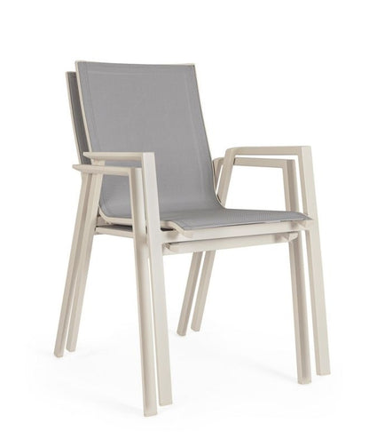 Sedia in alluminio impilabile KRION - Bizzotto