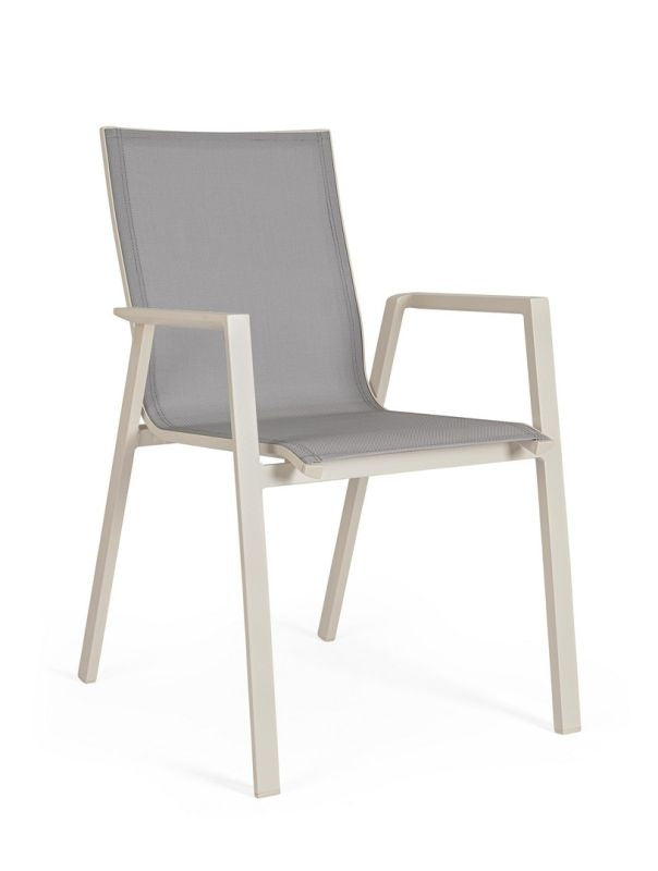 Sedia in alluminio impilabile KRION - Bizzotto
