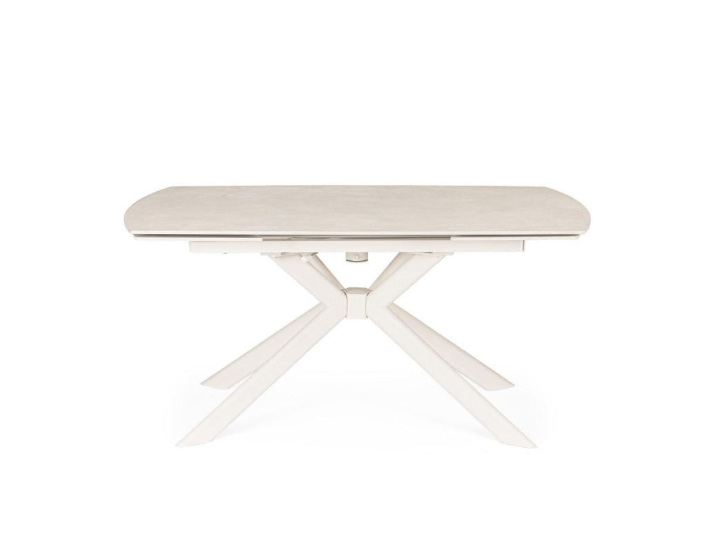 Tavolo allungabile JANIKA 160/240x90 Crema/Luna - Bizzotto