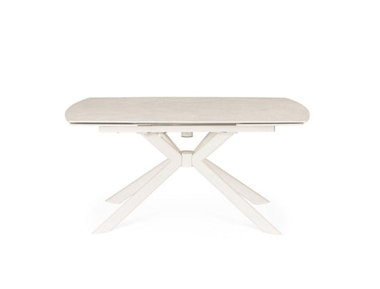 Tavolo allungabile JANIKA 160/240x90 Crema/Luna - Bizzotto