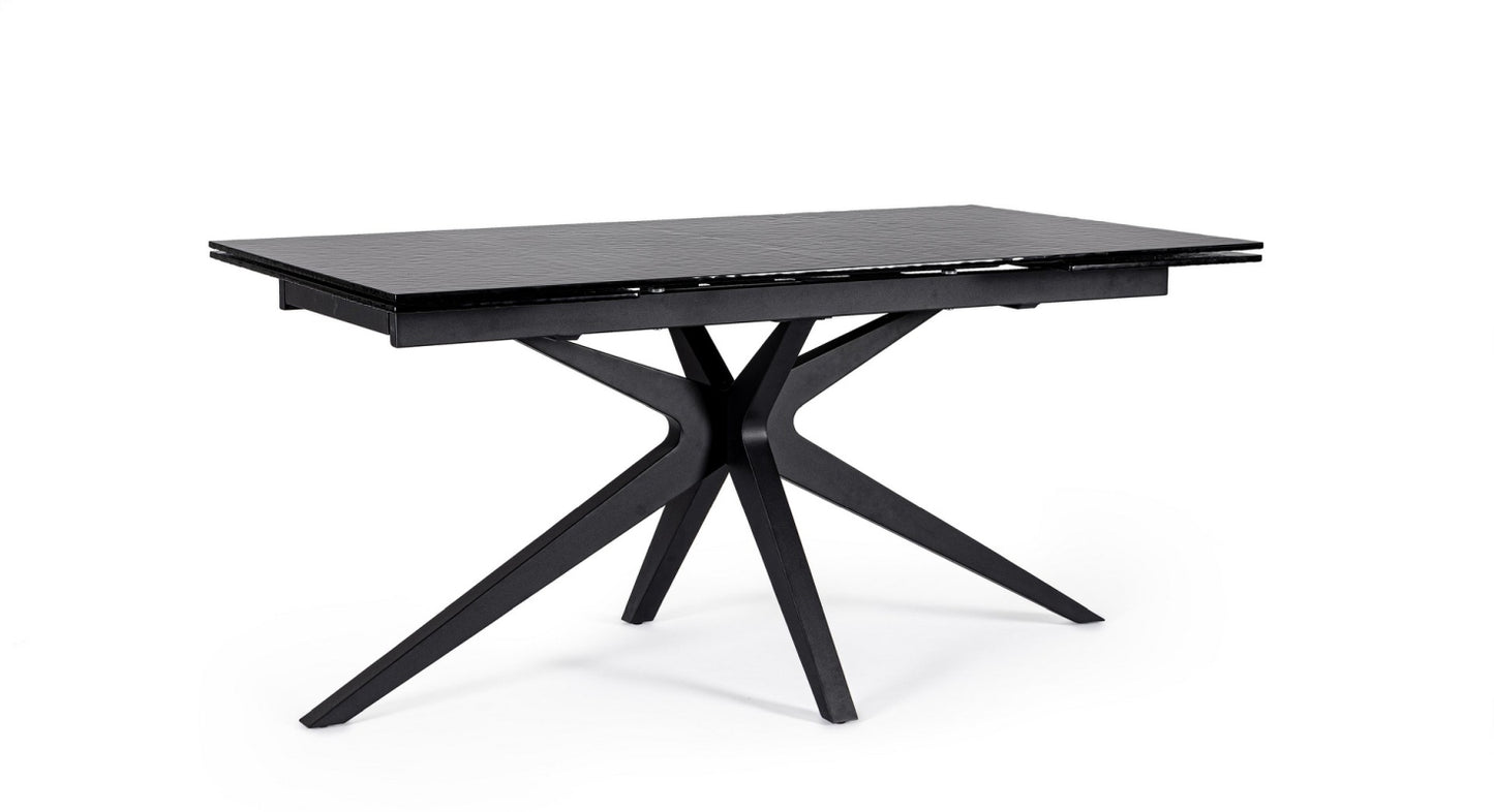 Tavolo allungabile in vetro temperato AIRA 160/240x90 - Bizzotto