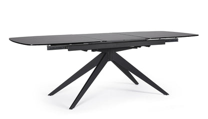 Tavolo allungabile in vetro temperato ANJA 180/240x90 - Bizzotto