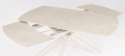 Tavolo allungabile JANIKA 160/240x90 Crema/Luna - Bizzotto