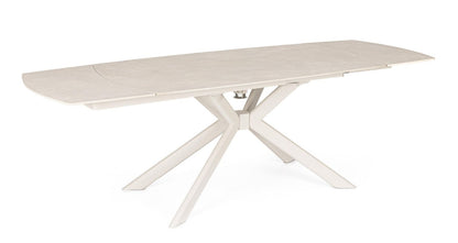 Tavolo allungabile JANIKA 160/240x90 Crema/Luna - Bizzotto