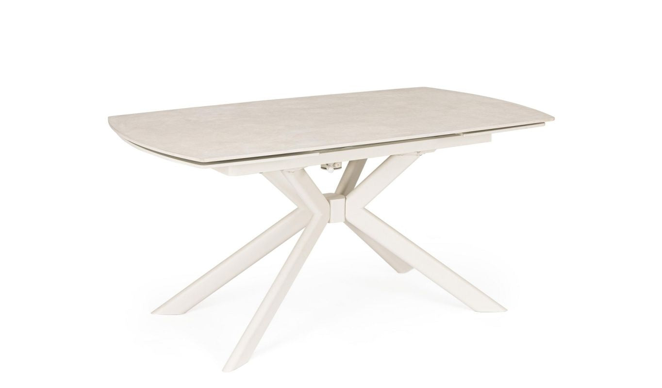 Tavolo allungabile JANIKA 160/240x90 Crema/Luna - Bizzotto