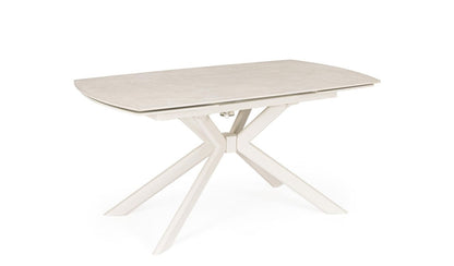 Tavolo allungabile JANIKA 160/240x90 Crema/Luna - Bizzotto