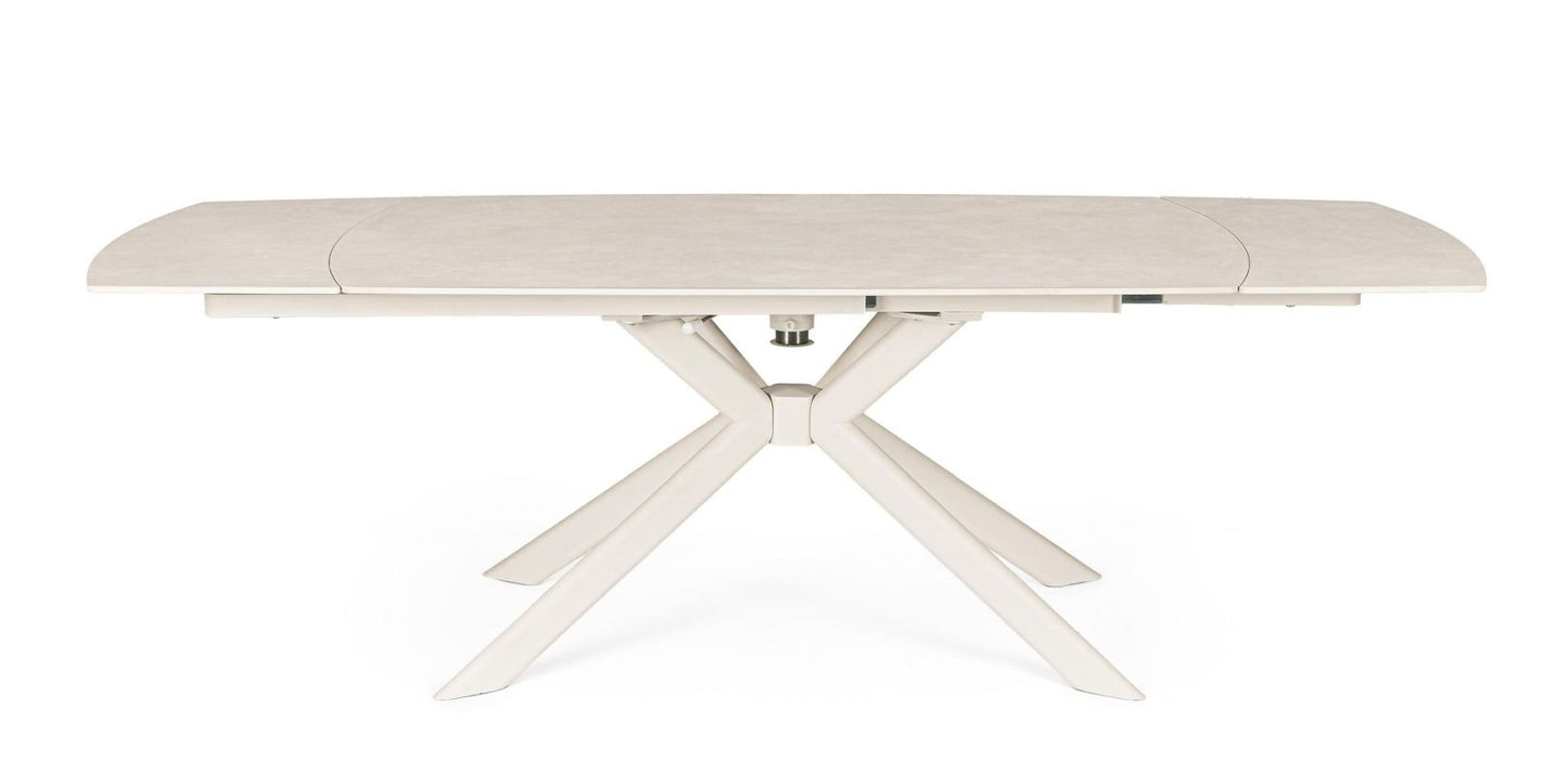Tavolo allungabile JANIKA 160/240x90 Crema/Luna - Bizzotto