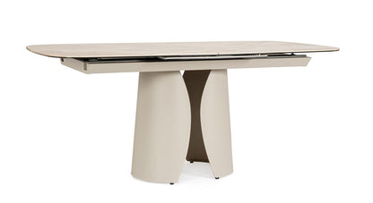 Tavolo allugabile ARDIS 180/240x95 beige chiaro - Bizzotto
