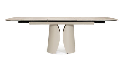 Tavolo allugabile ARDIS 180/240x95 beige chiaro - Bizzotto