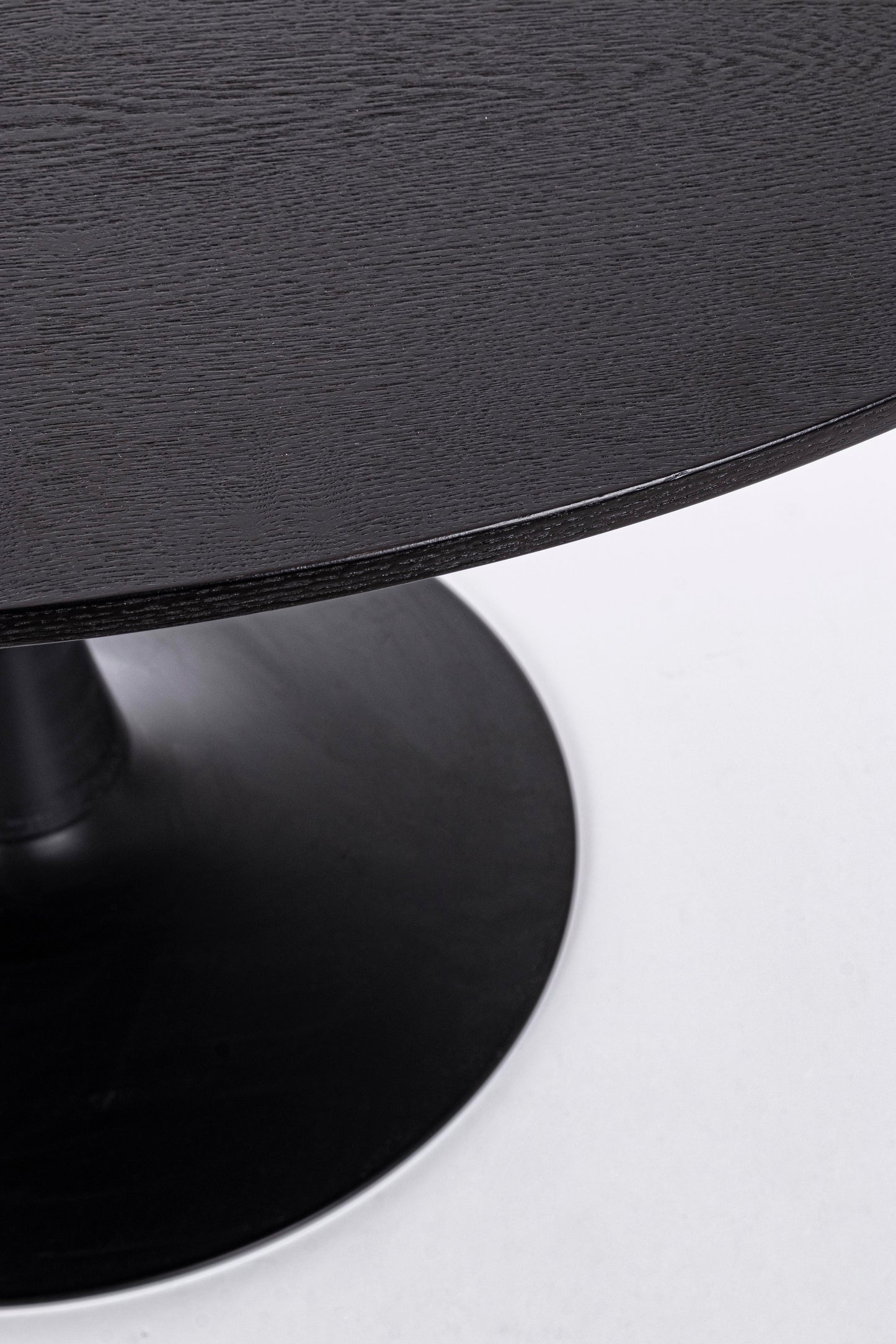 Tavolo BLOOM D120 Bianco/Nero/Veneer - Bizzotto