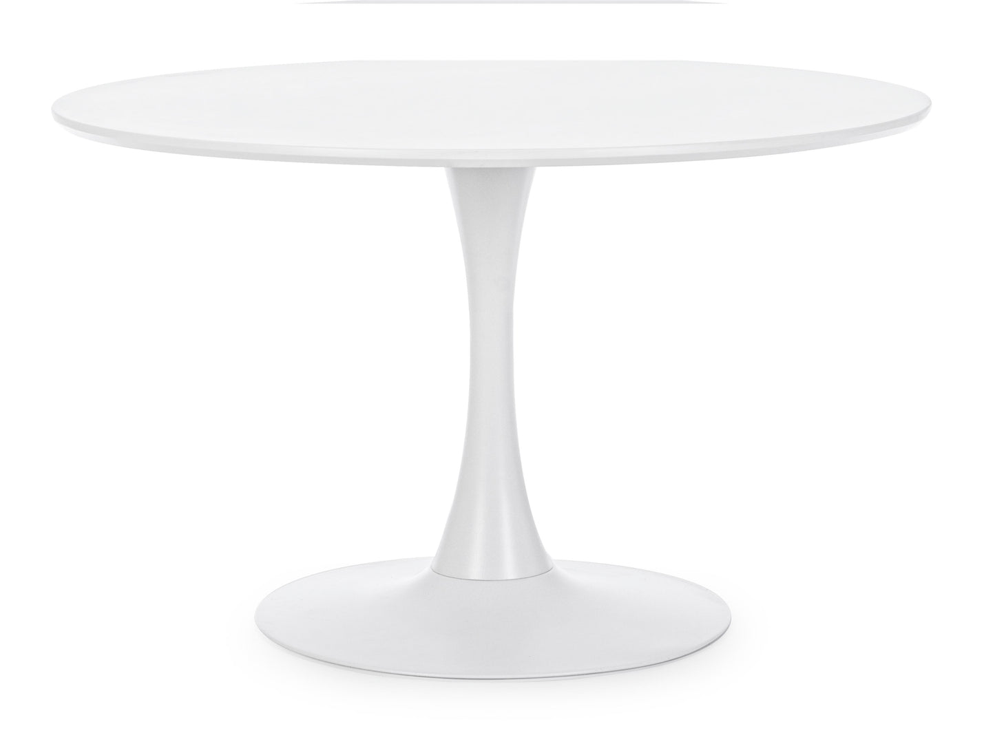 Tavolo BLOOM D120 Bianco/Nero/Veneer - Bizzotto