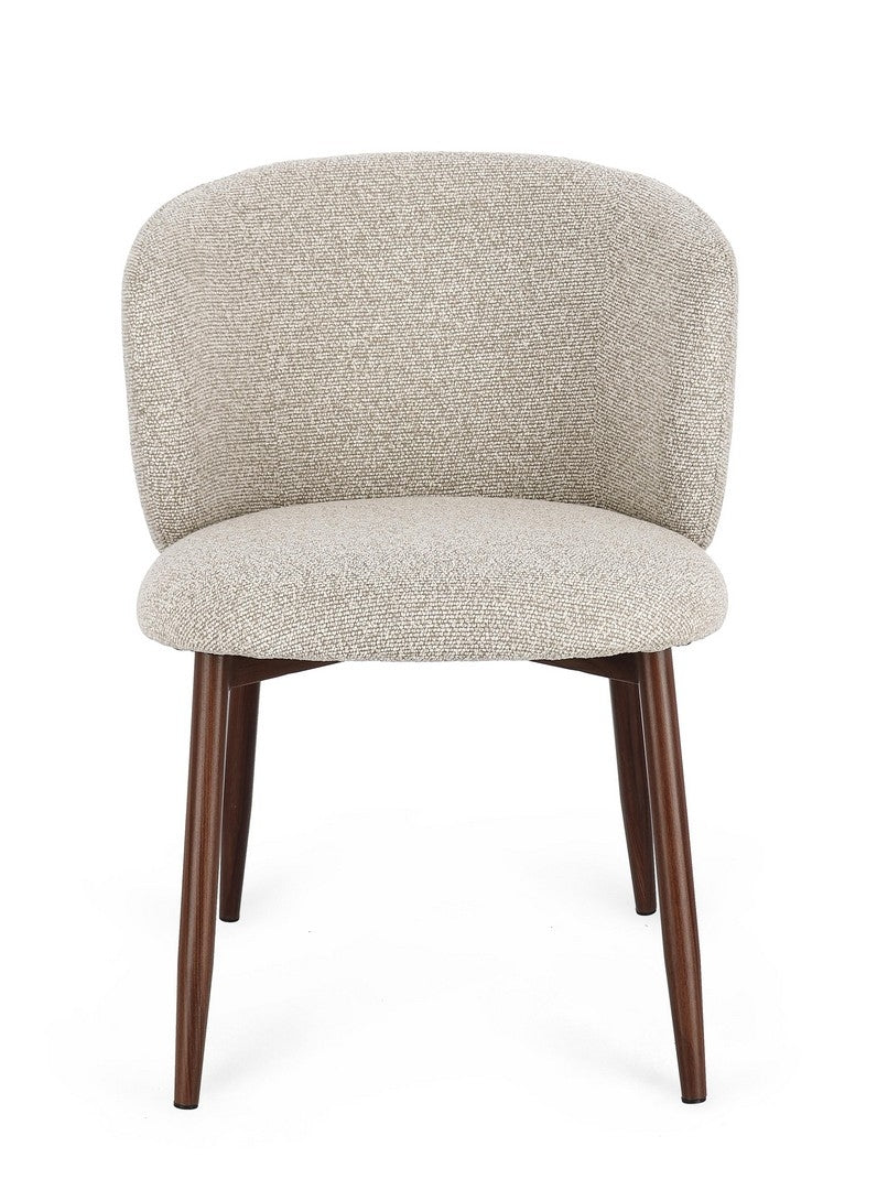 Sedia AMALIA Beige/Terracotta - Bizzotto