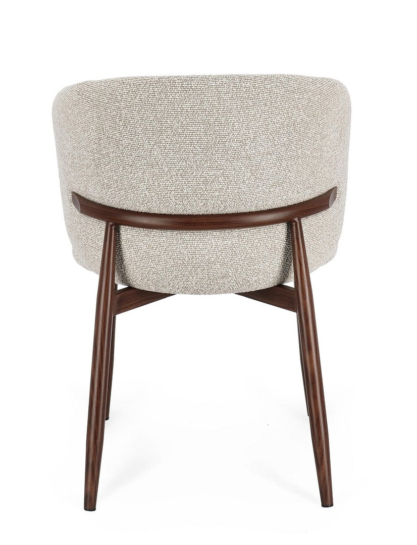 Sedia AMALIA Beige/Terracotta - Bizzotto