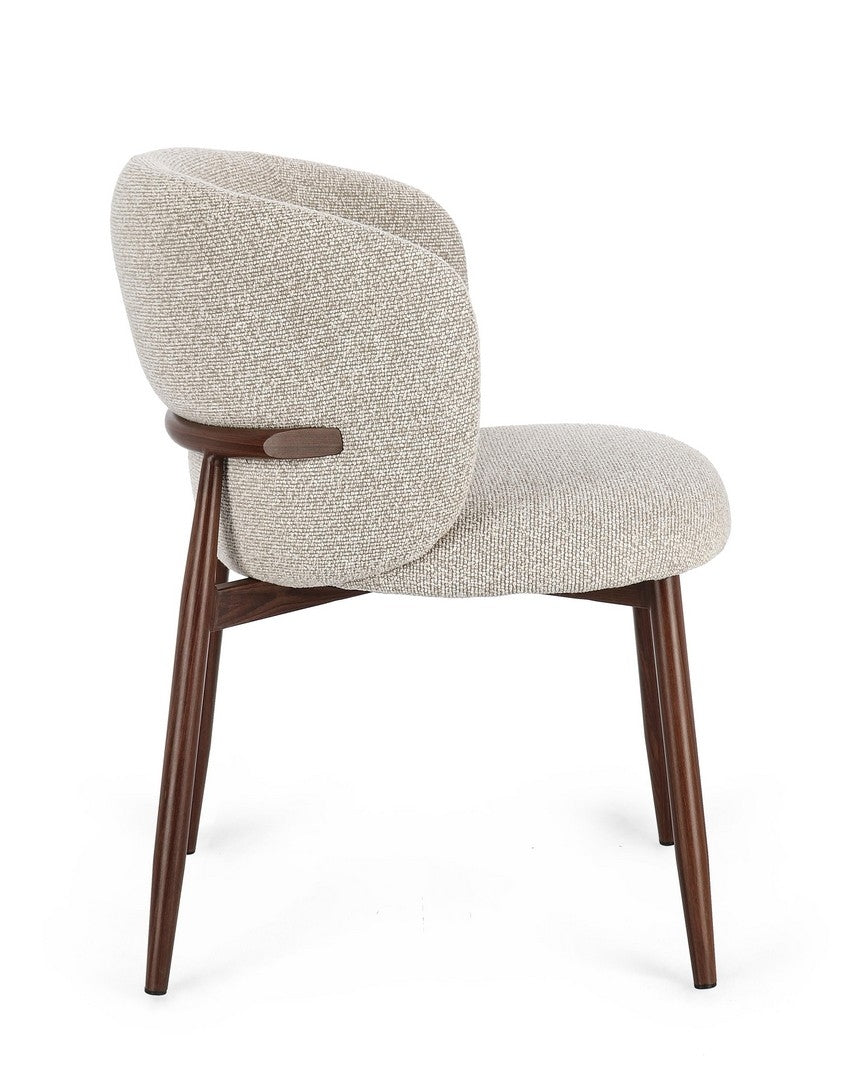 Sedia AMALIA Beige/Terracotta - Bizzotto