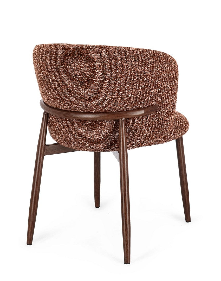 Sedia AMALIA Beige/Terracotta - Bizzotto