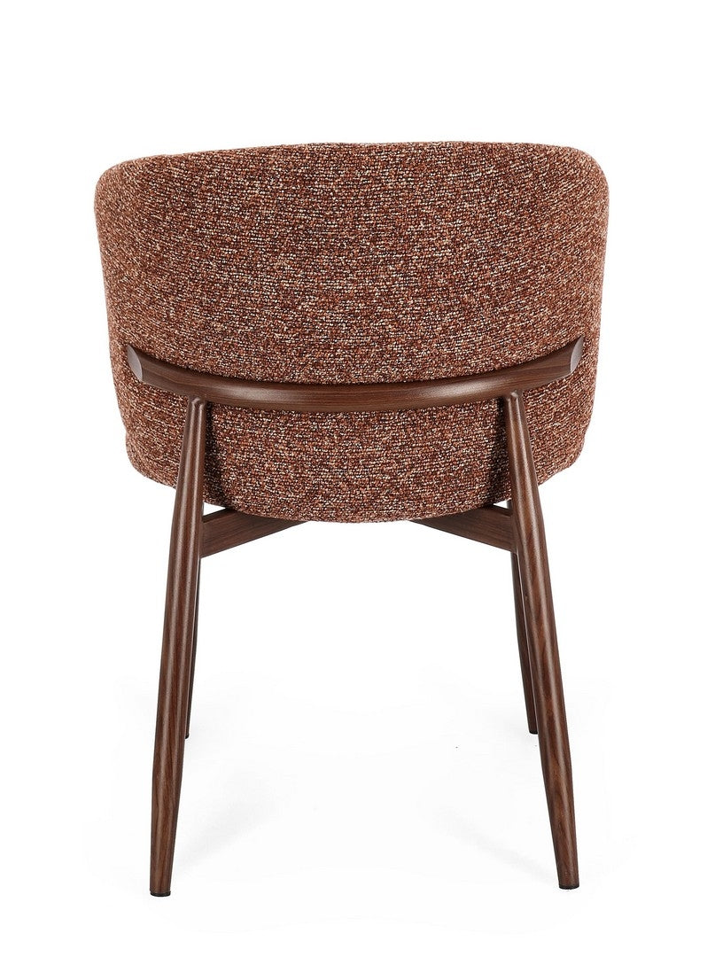 Sedia AMALIA Beige/Terracotta - Bizzotto