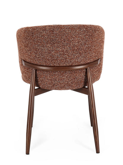 Sedia AMALIA Beige/Terracotta - Bizzotto