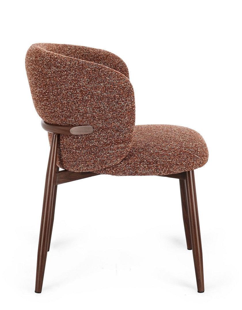 Sedia AMALIA Beige/Terracotta - Bizzotto