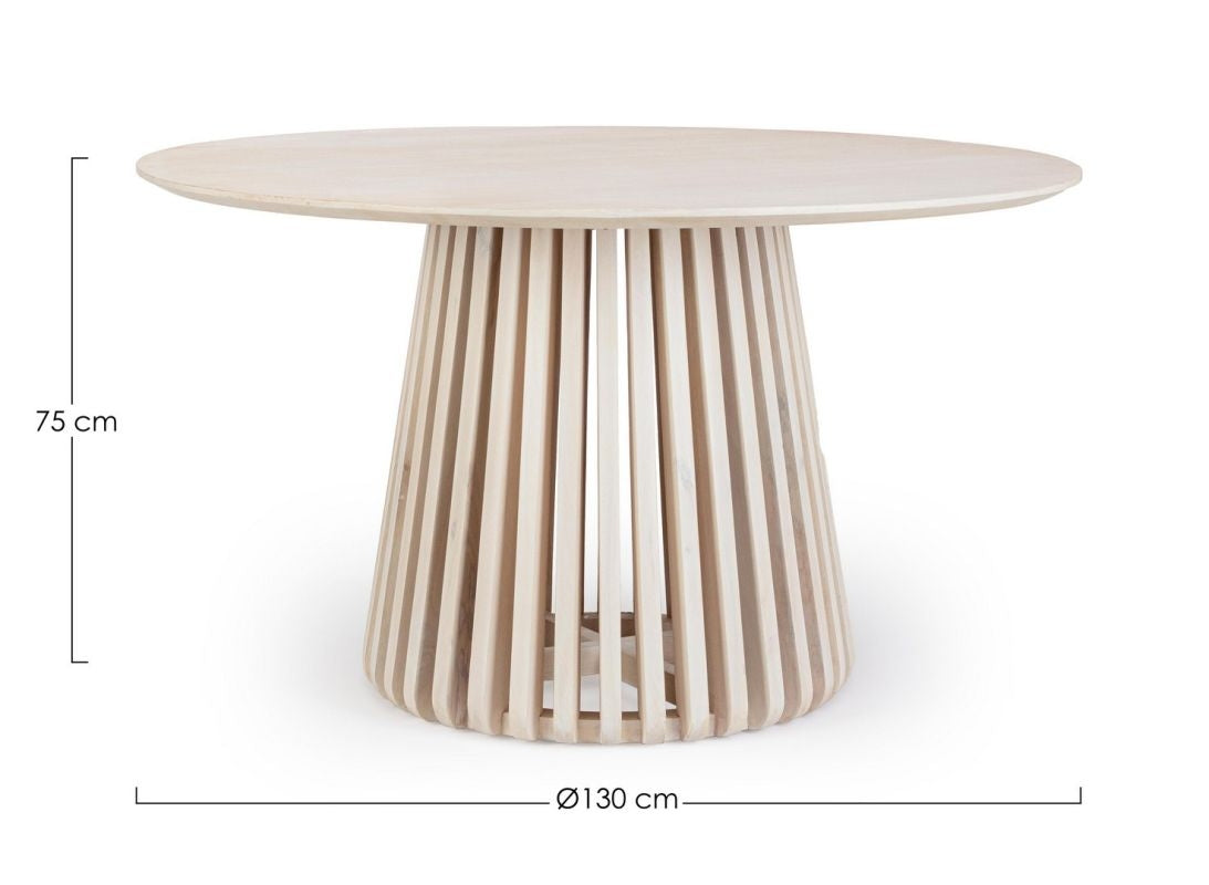 Tavolo ODION naturale D130 - Bizzotto