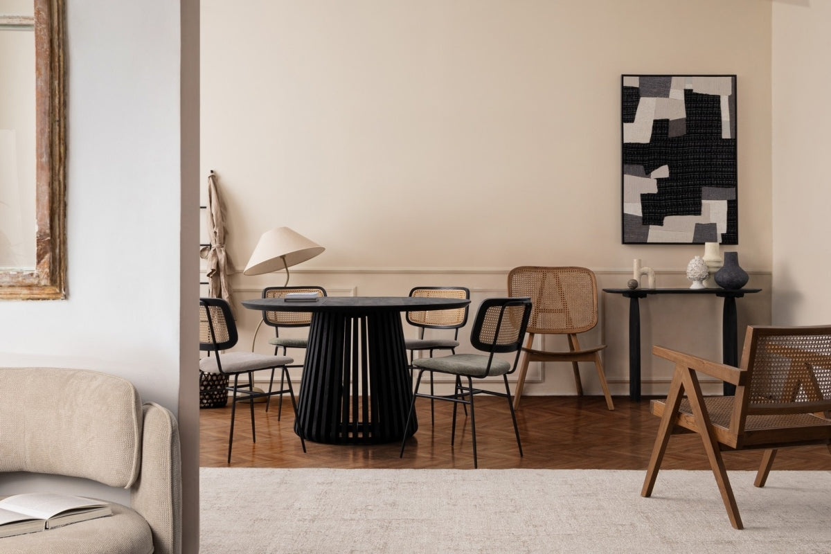 Tavolo ODION black D130 - Bizzotto