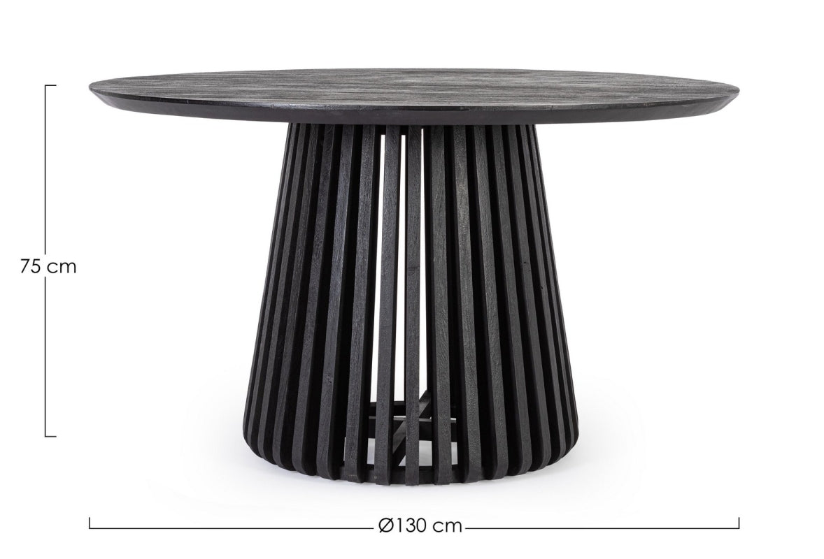 Tavolo ODION black D130 - Bizzotto