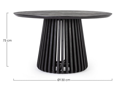 Tavolo ODION black D130 - Bizzotto