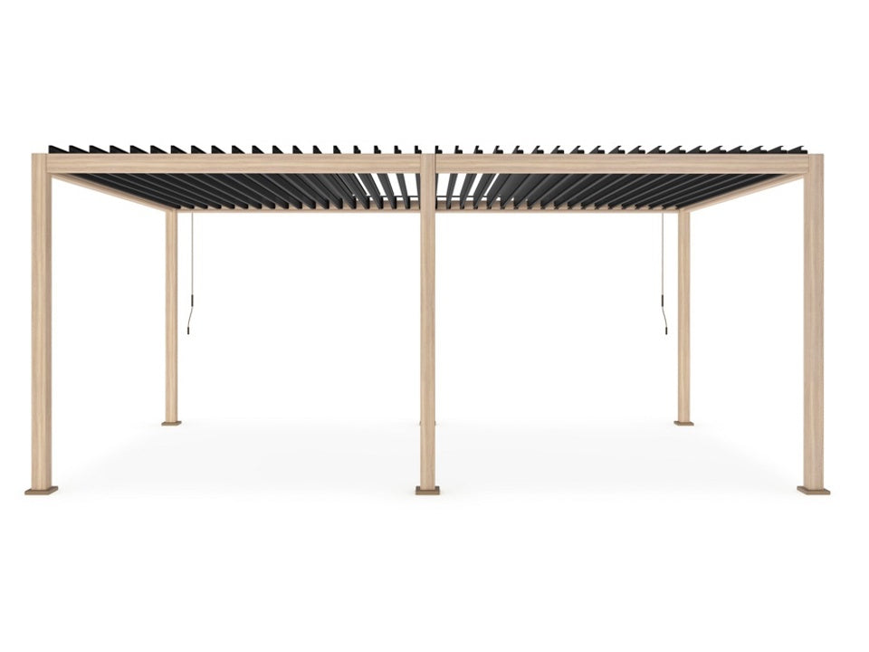 Pergola OCEAN 3.6X6 natural-antracite - BIZZOTTO