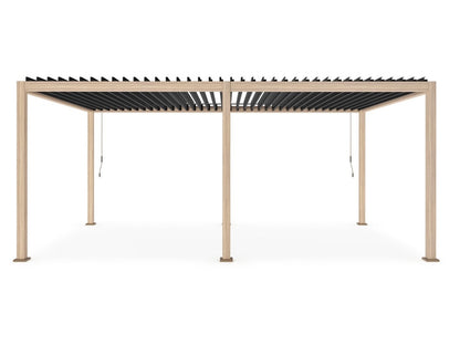 Pergola OCEAN 3.6X6 natural-antracite - BIZZOTTO