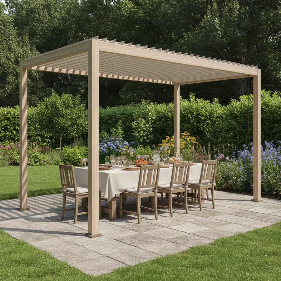 Pergola OCEAN 3X4 natural-seta - BIZZOTTO