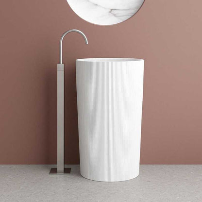Lavabo MIDWAY freestanding art stone plissé - Lullaby