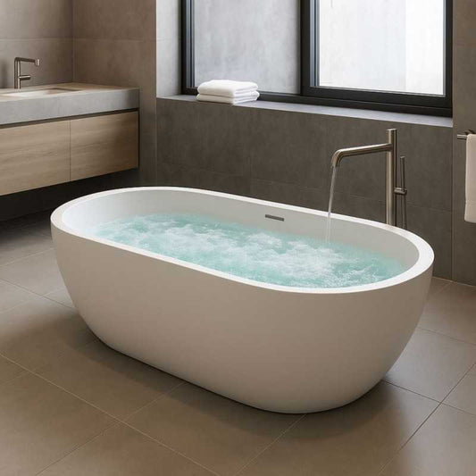 Vasca FIJI AIR 170x80 freestanding idromassaggio luce LED - Lullaby