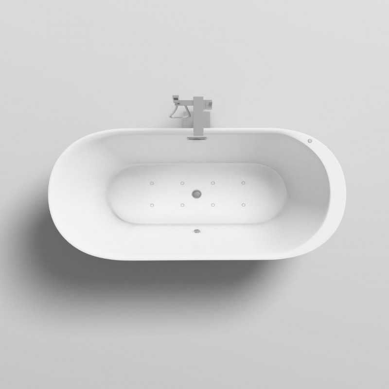 Vasca FIJI AIR 170x80 freestanding idromassaggio luce LED - Lullaby