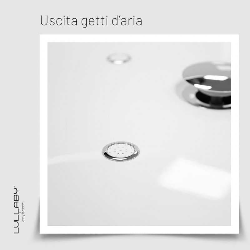 Vasca FIJI AIR 170x80 freestanding idromassaggio luce LED - Lullaby