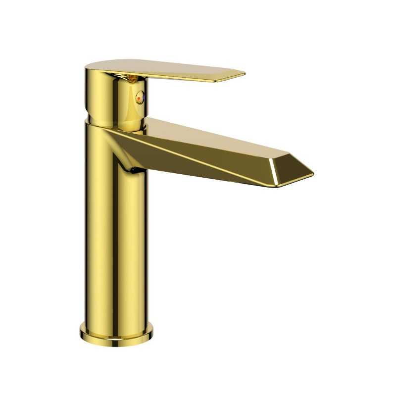 Miscelatore monocomando lavabo DIAMOND cromo/nero/oro - M Rubinetteria