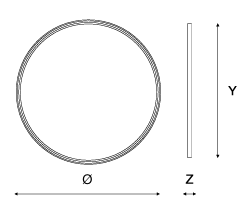 Specchio BRERA round light - ETRUSCA