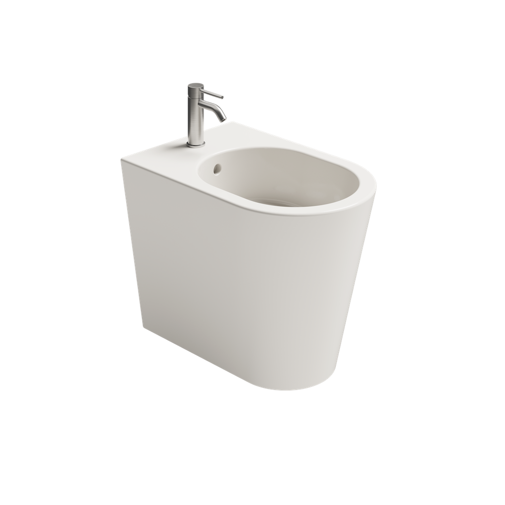 Bidet HIDE ROUND a terra monoforo in ceramica - Ceramica ALICE
