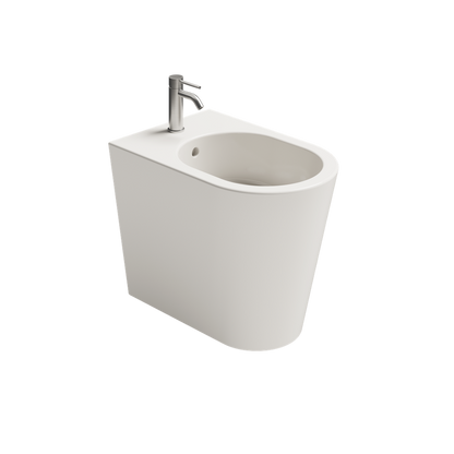 Bidet HIDE ROUND a terra monoforo in ceramica - Ceramica ALICE