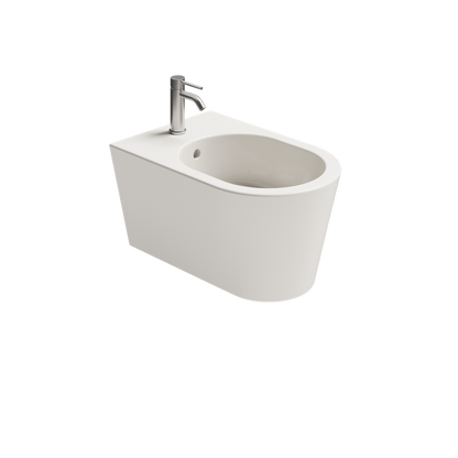 Bidet sospeso HIDE ROUND monoforo in ceramica - Ceramica ALICE