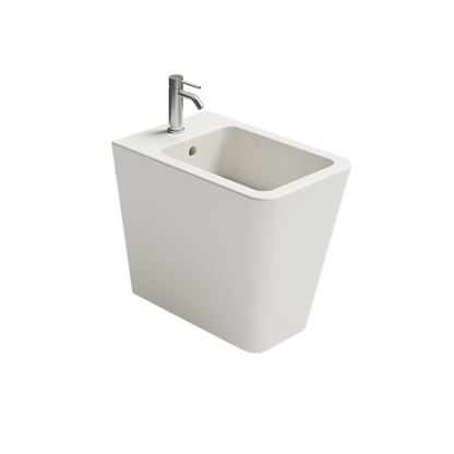 Bidet HIDE SQUARE a terra monoforo in ceramica - Ceramica ALICE