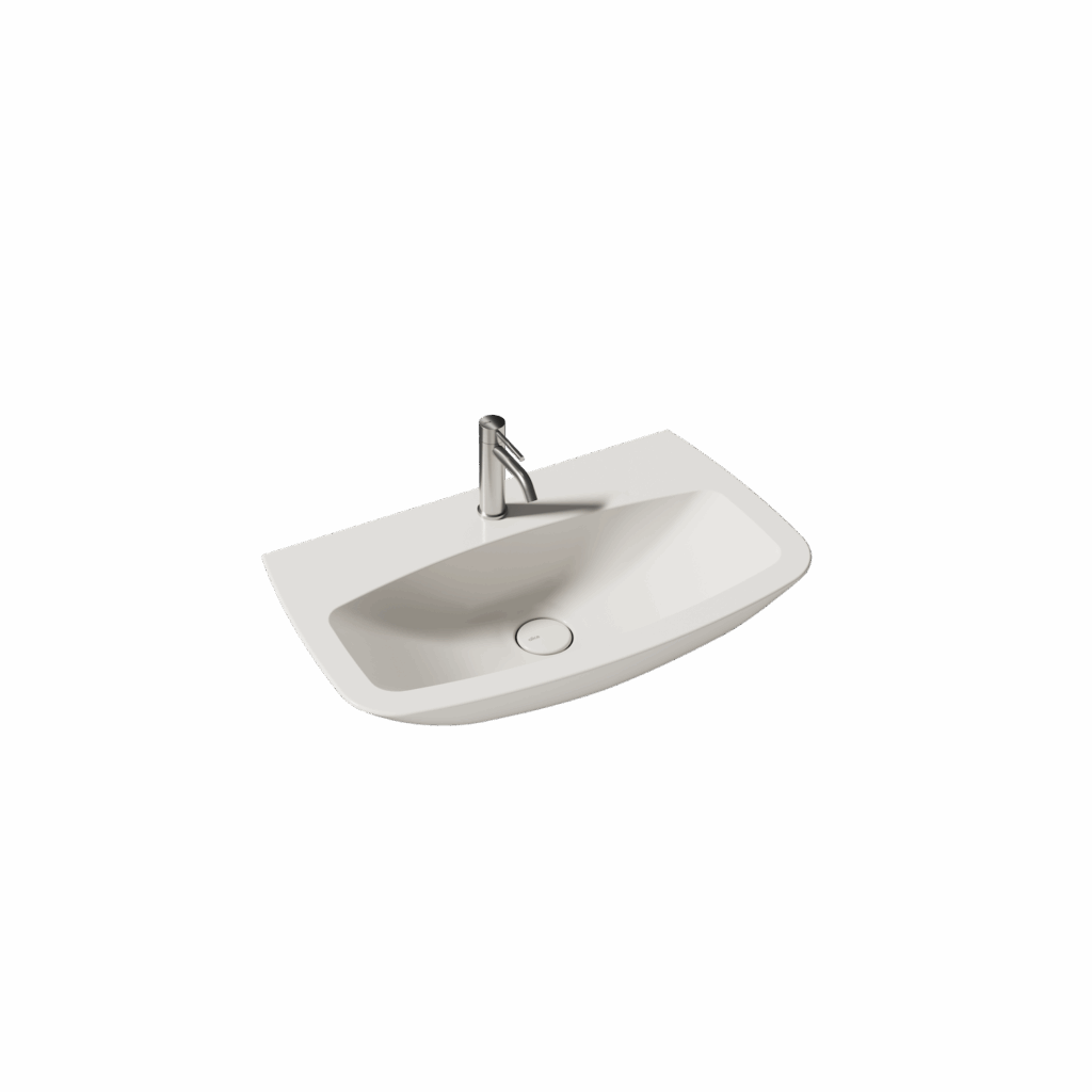Lavabo WUNDER 75×45 monoforo/no foro - Ceramica ALICE