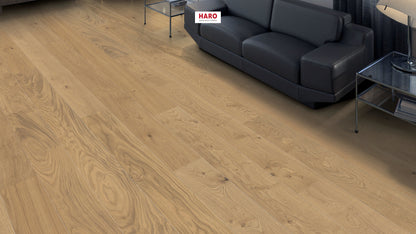 Plancia 180 2B Rovere Markant spazzolato NaturaLin plus - Haro