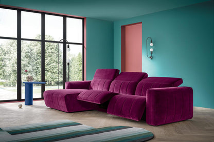 Divano con chaise longue e recliner KENSINGTON - Felis