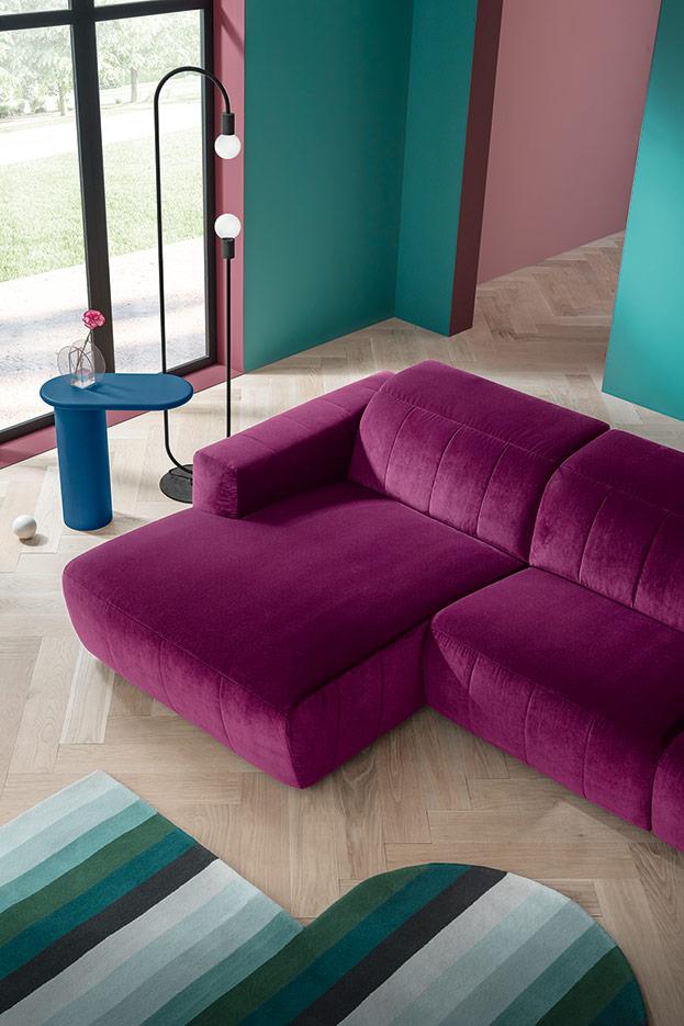 Divano con chaise longue e recliner KENSINGTON - Felis