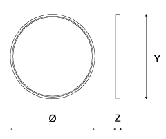 Specchio ZEN light B - ETRUSCA