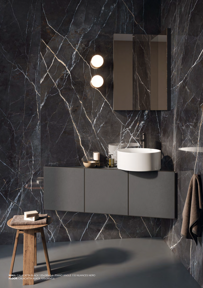 Pavimento Calacatta Black MARBLE Charm Experience - Ceramica ITALGRANITI