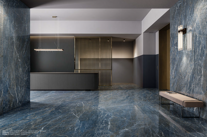 Pavimento Blu Saint Laurent MARBLE Charm Experience - Ceramica ITALGRANITI