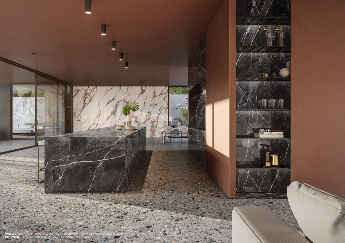 Pavimento Calacatta Pink MARBLE Charm Experience - Ceramica ITALGRANITI
